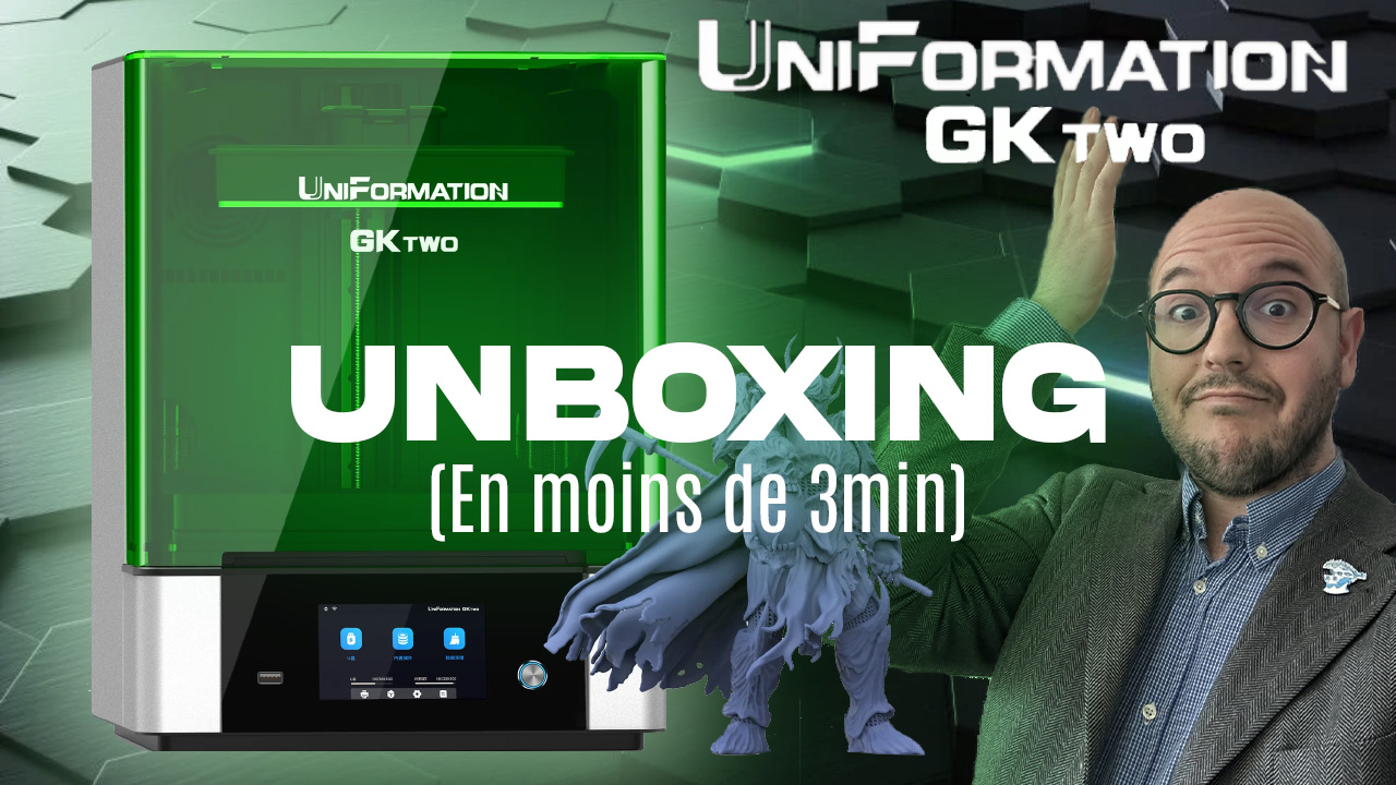 Unboxing de la Uniformation3d GK Two , la nouvelle imprimante 8k avec son design innovant 🤩